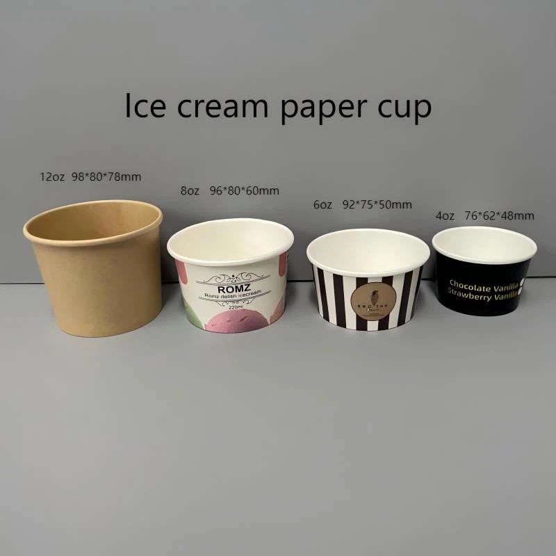 8oz Custom Printed Ice Cream Paper Cup price