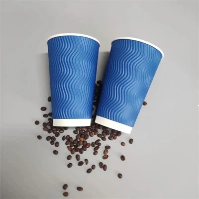 Taza de Café de Papel de Doble Pared de 10 Oz con Tapa Ø90