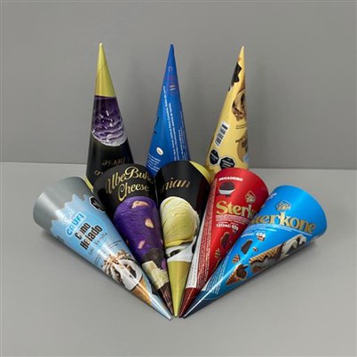 Envasado de helado de papel de aluminio